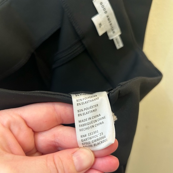 NWT Good American Pull On Scuba Trousers - Picture 8 of 12